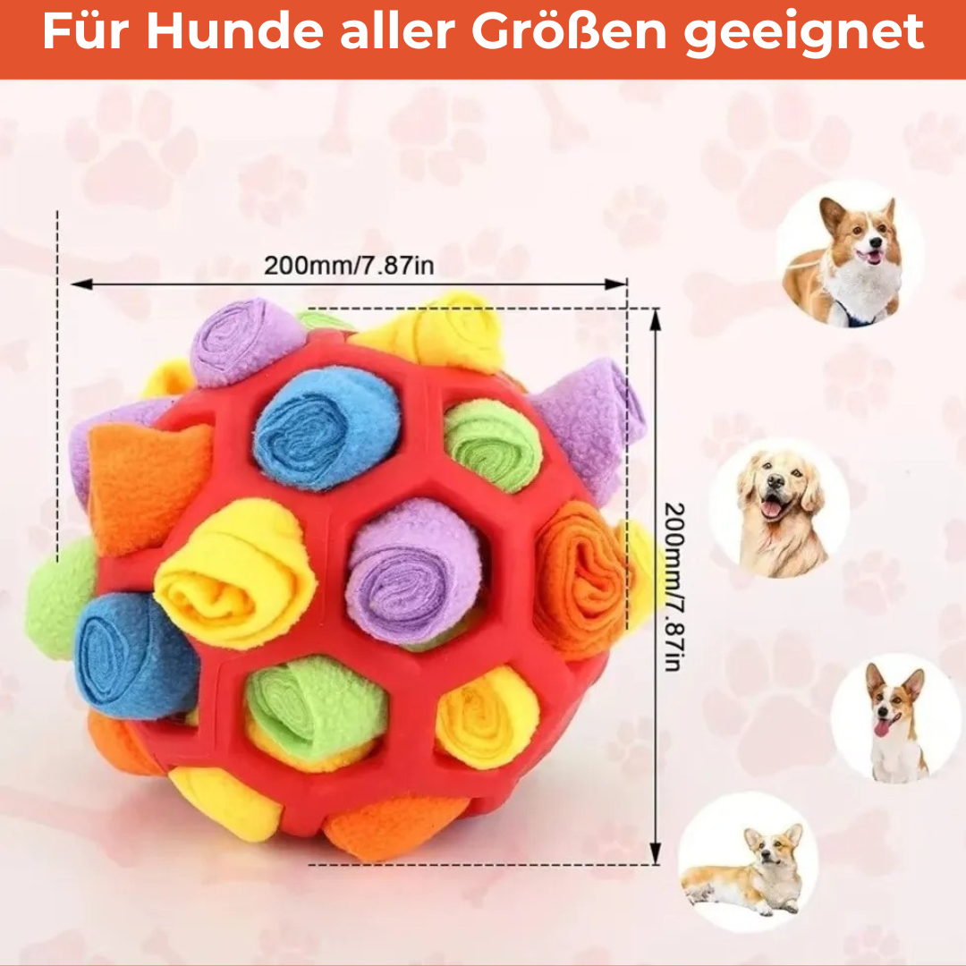 Interaktiver SNUFFLE PUZZLE Ball – Intelligenzspielzeug & Snackball für Hunde