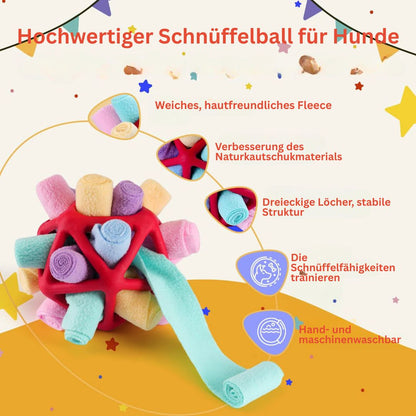 Interaktiver SNUFFLE PUZZLE Ball – Intelligenzspielzeug & Snackball für Hunde