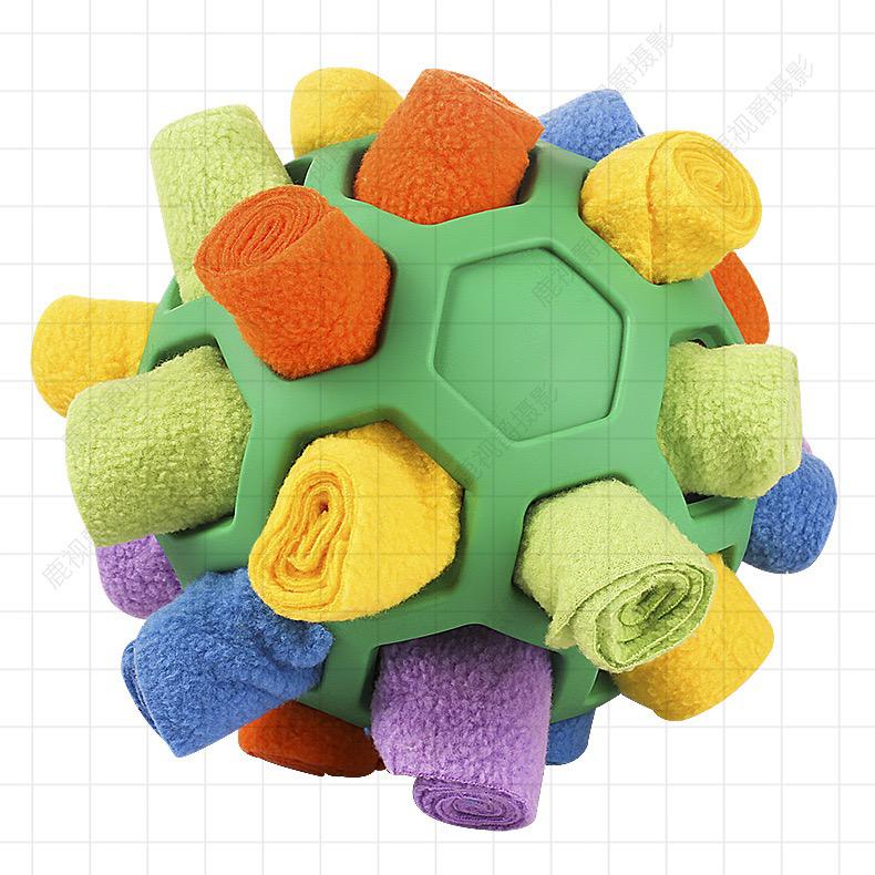 Interaktiver SNUFFLE PUZZLE Ball – Intelligenzspielzeug & Snackball für Hunde