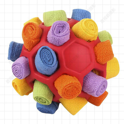 Interaktiver SNUFFLE PUZZLE Ball – Intelligenzspielzeug & Snackball für Hunde
