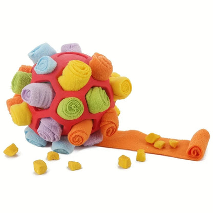Interaktiver SNUFFLE PUZZLE Ball – Intelligenzspielzeug & Snackball für Hunde